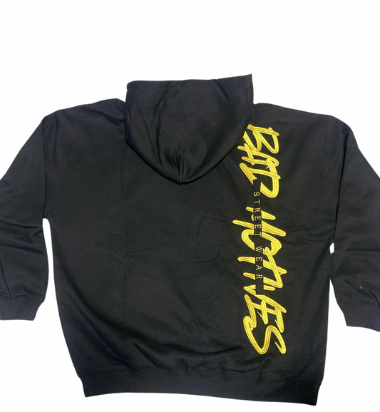MIDWINTER HOODIE - BLACK/YELLOW